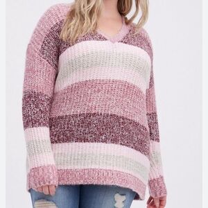 TORRID Pullover Slouchy V-Neck Tunic Sweater